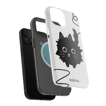 osbina | MagSafe compatible for iPhone | Midnight Couture Cat Phone Case | Season Collective Collection