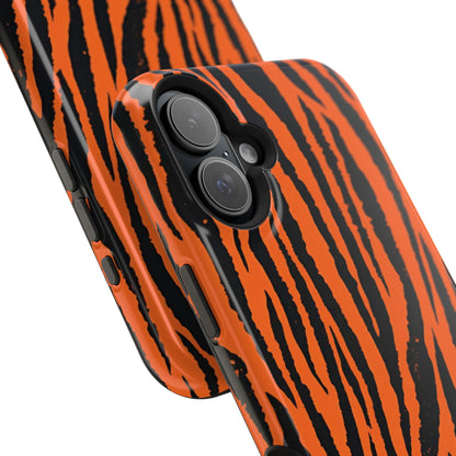 osbina | MagSafe Compatible for iPhone | Tiger, But Make It Chic — The Bengal Stripe Case in Orange + Black | The Season Collective