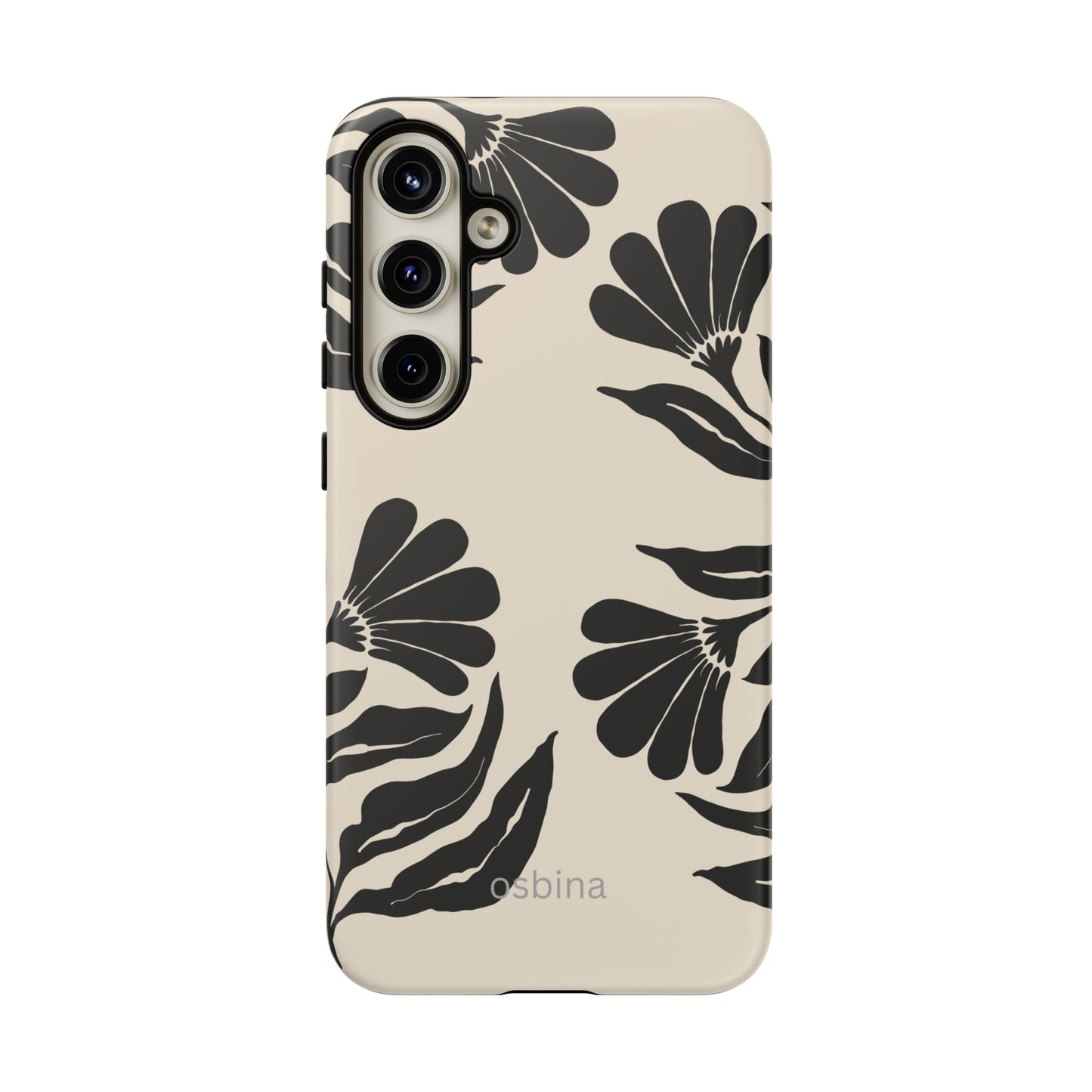 osbina | Obsidian Bloom Flower Phone Case | Modern Muse Collection