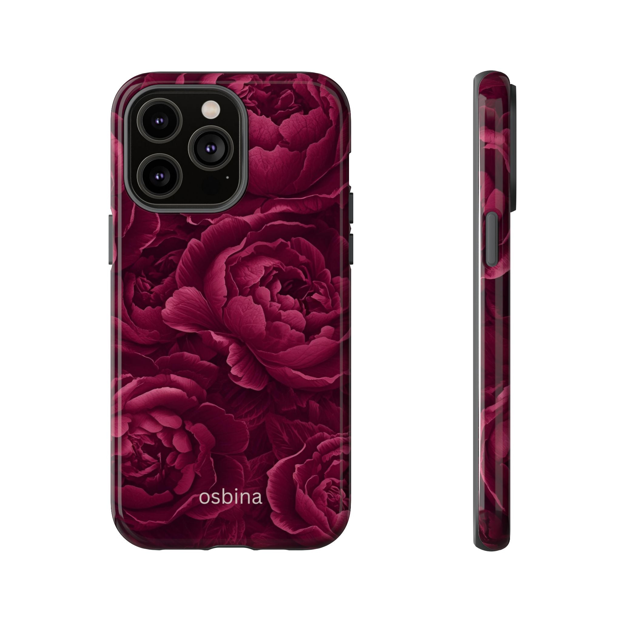 osbina | The Burgundy Peony Designer Case