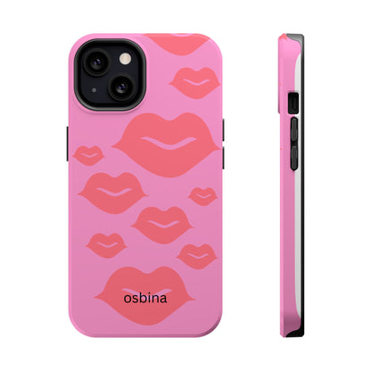 osbina | MagSafe compatible for iPhone | Besos Hot Lips Phone Case | Modern Muse Collection