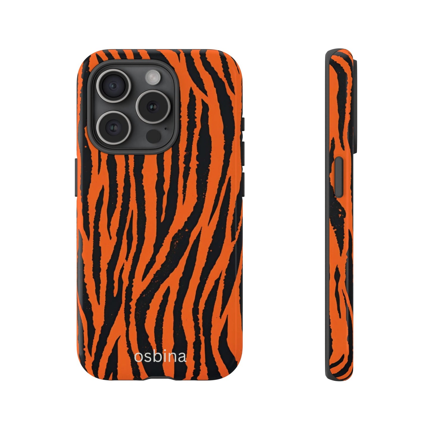 osbina | Tiger, But Make It Chic — The Bengal Stripe Case in Orange + Black | The Season Collective