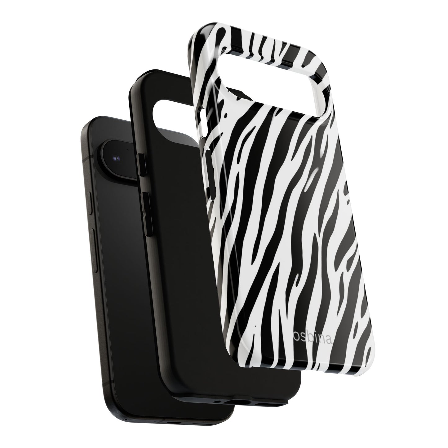 osbina | The Bengal Bold Stripe Case in White + Black | The Season Collective