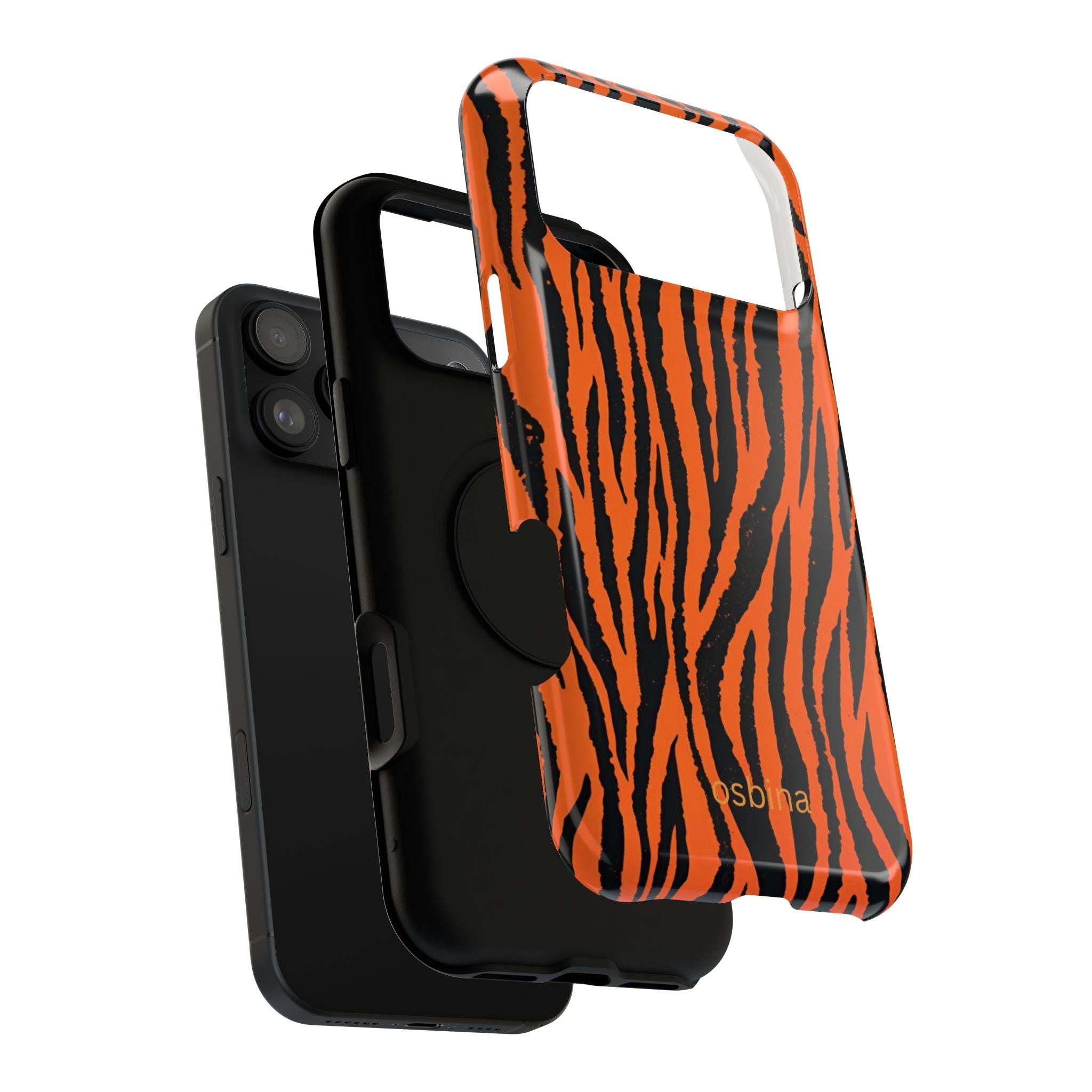 osbina | Tiger, But Make It Chic — The Bengal Stripe Case in Orange + Black | The Season Collective