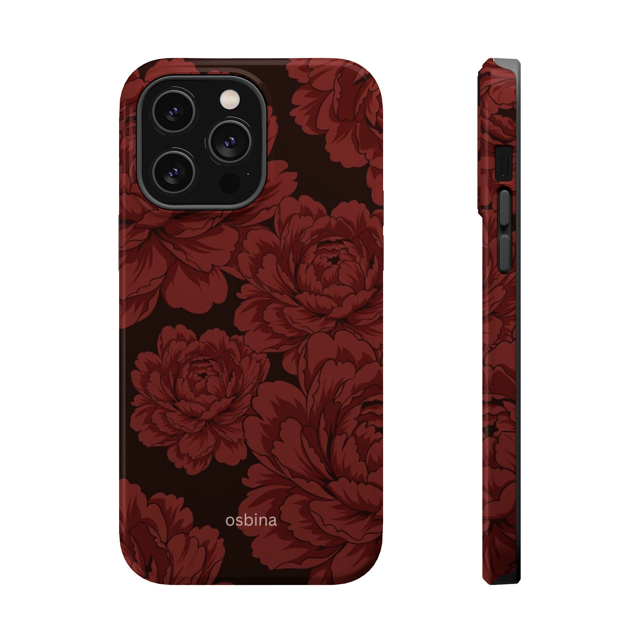 osbina | MagSafe | Oxblood Peony Designer Case