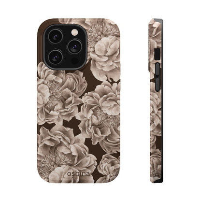 osbina | MagSafe for iPhone | Peony Espresso Designer Case