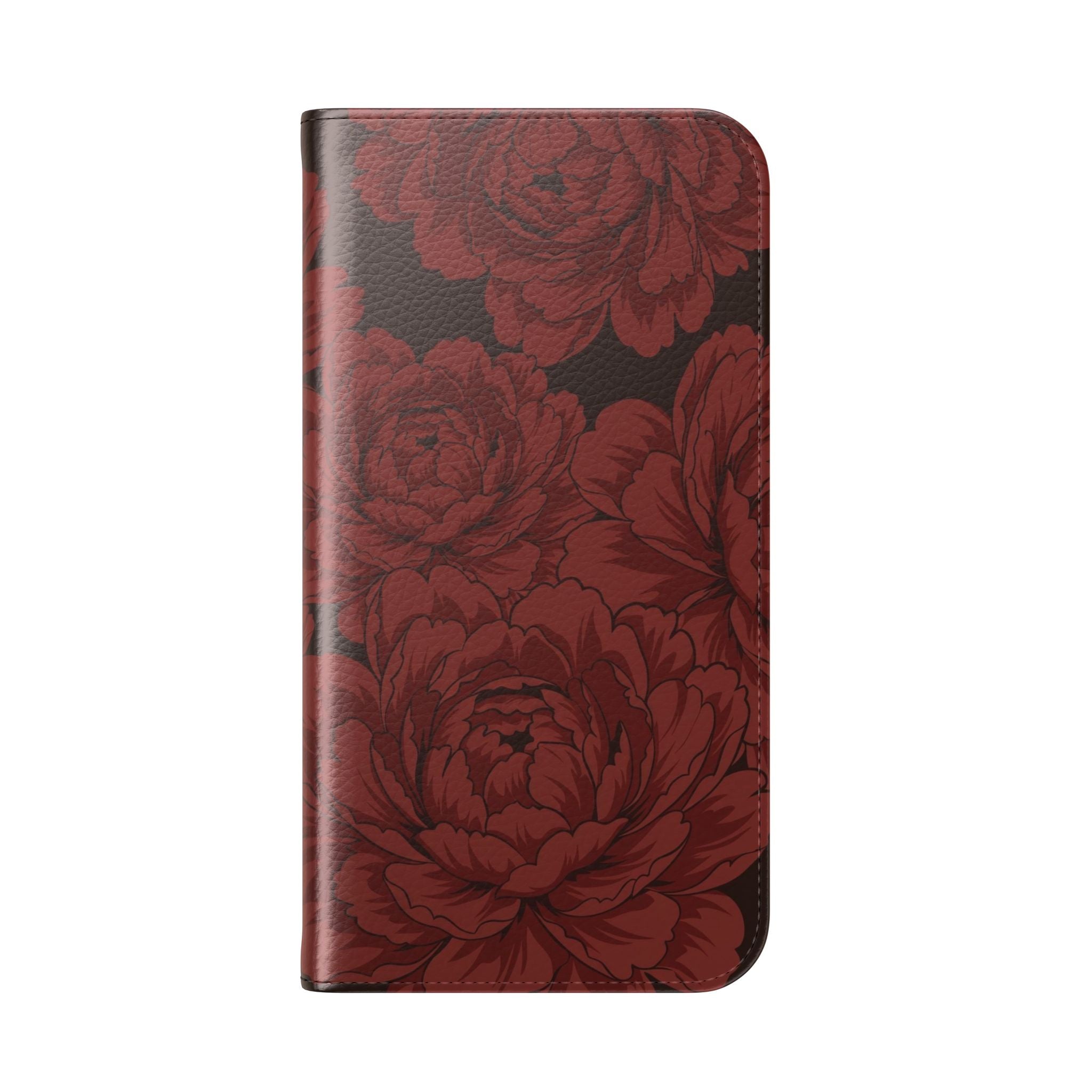 osbina | Wallet Flip Case for iPhone & Samsung | Oxblood Peony