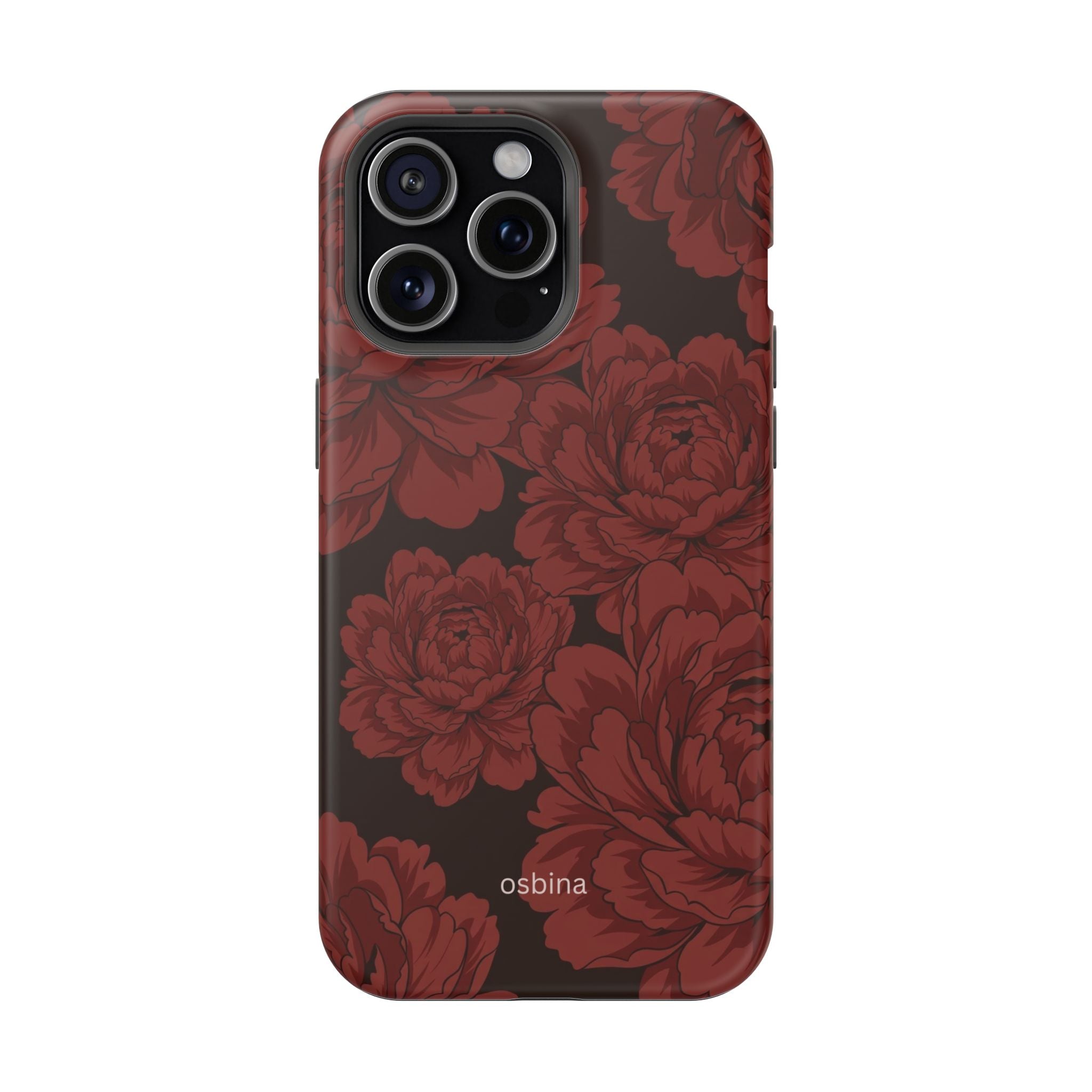 osbina | Oxblood Peony Designer Case