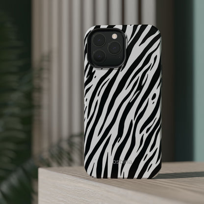 osbina | MagSafe Compatible for iPhone | The Bengal Bold Stripe Case in White + Black | The Season Collective