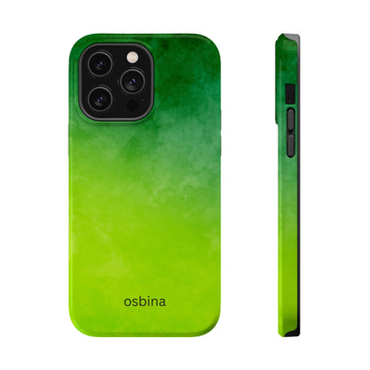 osbina | MagSafe compatible for iPhone | The Verde Glow Phone Case | Color Edit Collection
