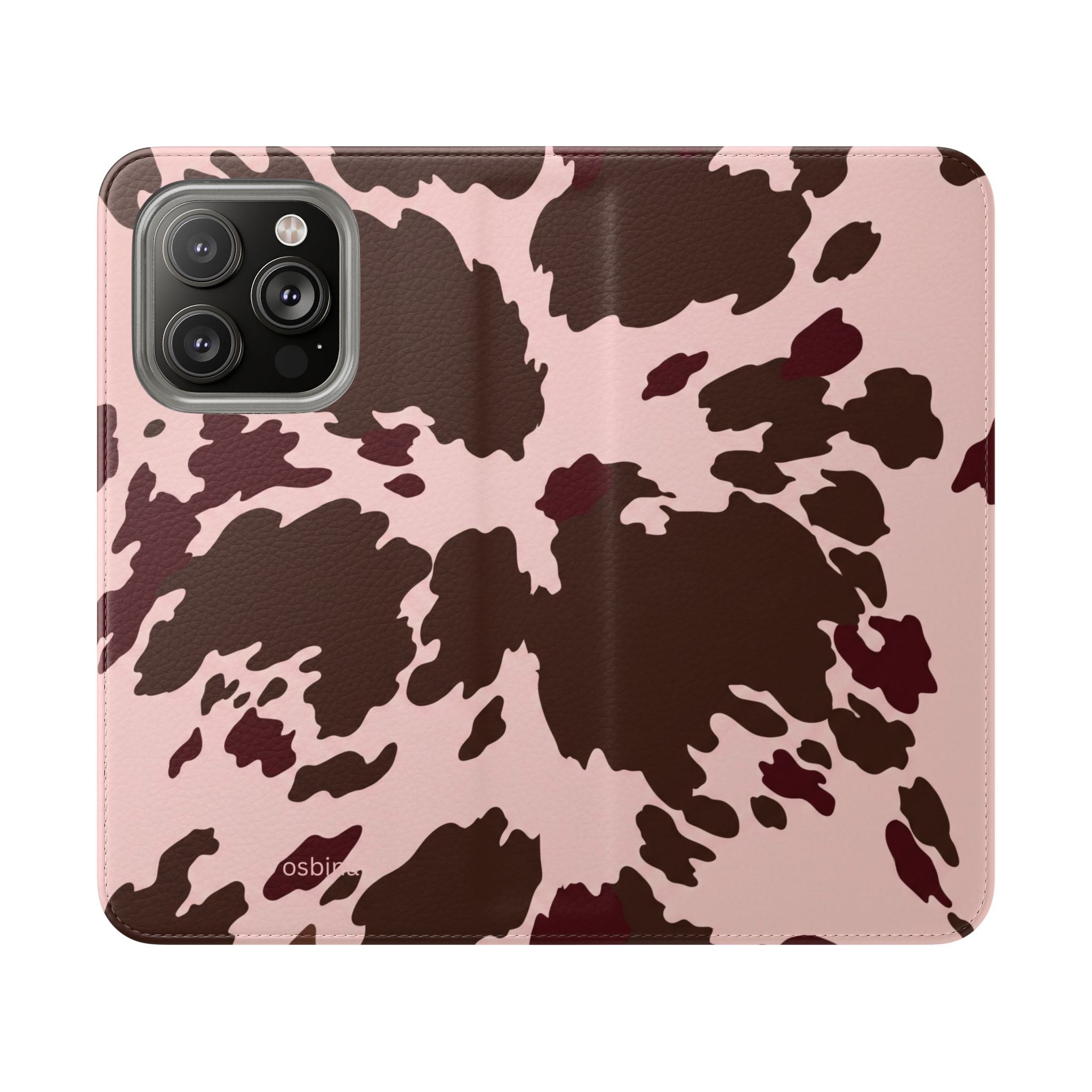 osbina | Wallet Flip Case for iPhone & Samsung | Chocolate Cowhide