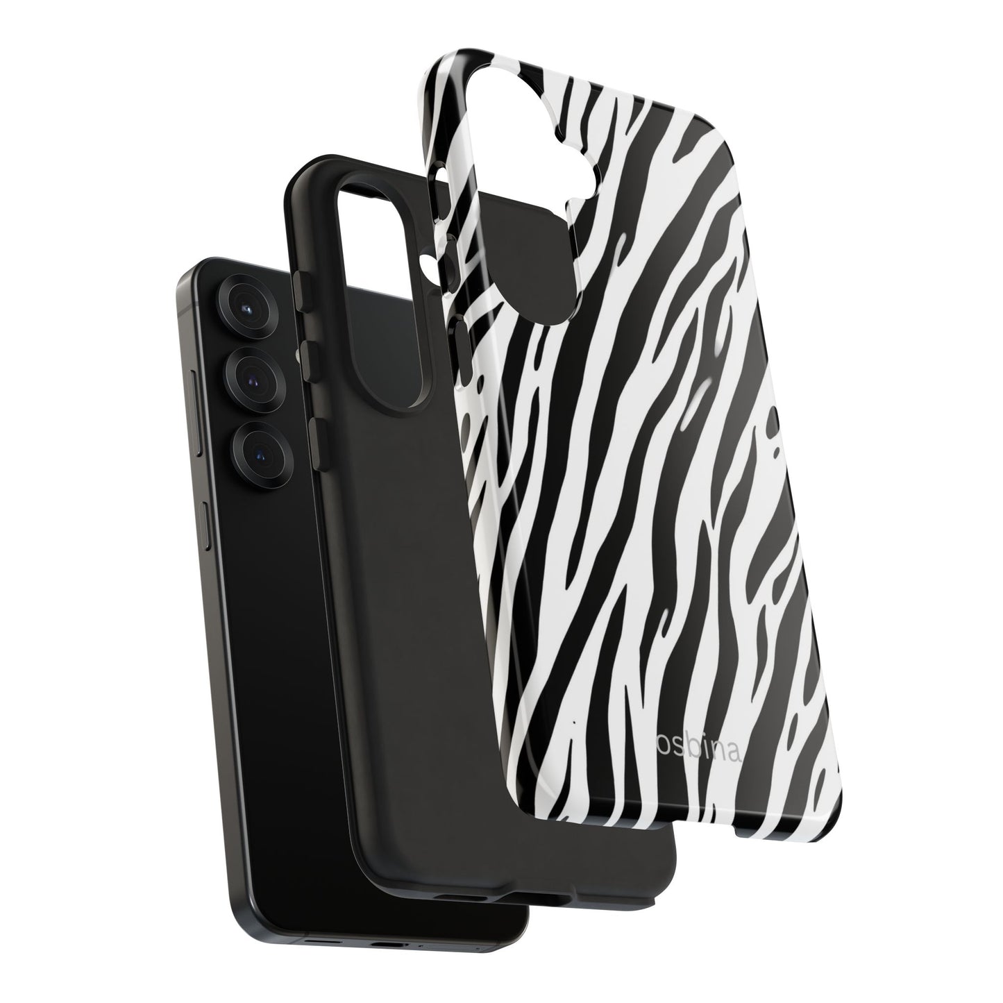 osbina | The Bengal Bold Stripe Case in White + Black | The Season Collective