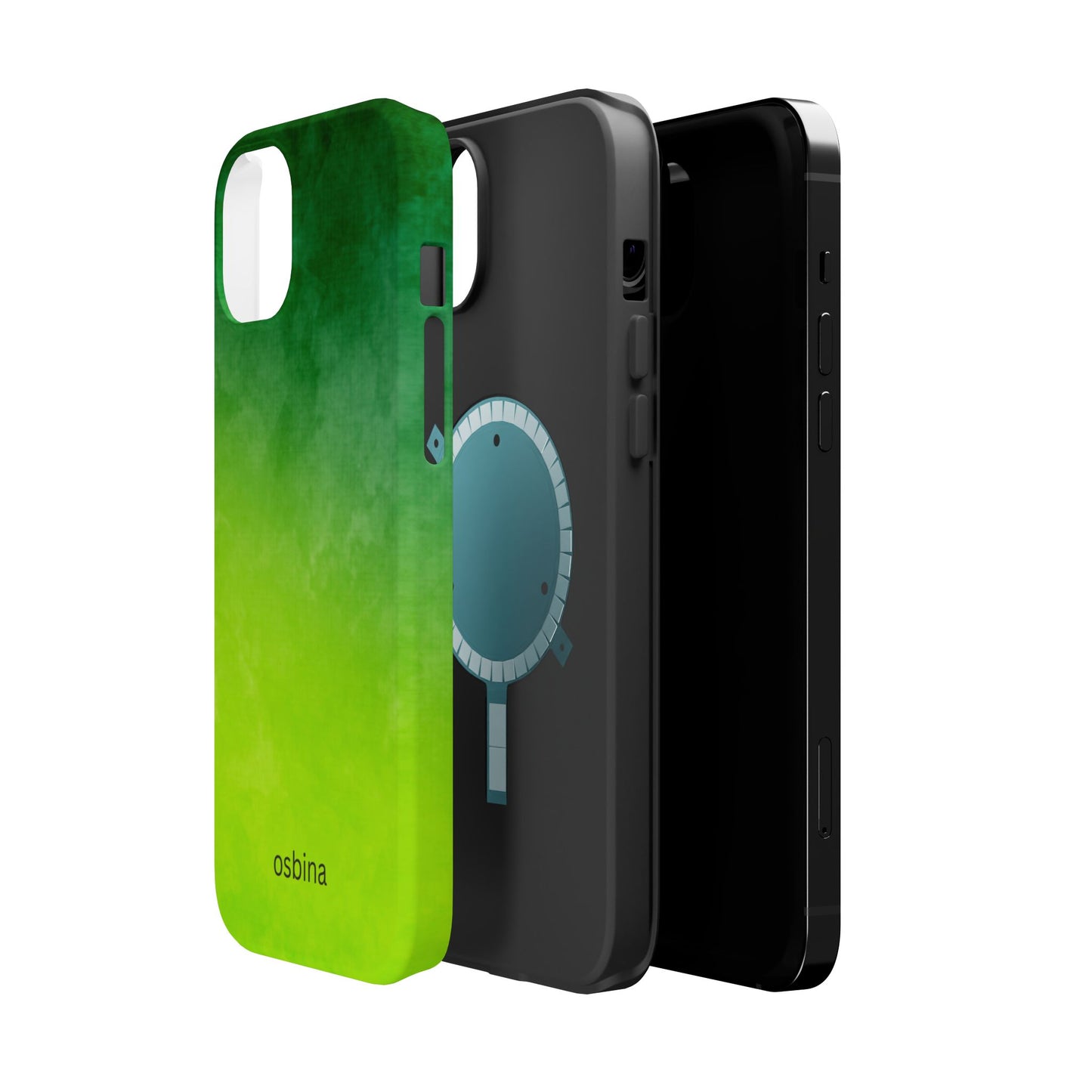 osbina | MagSafe compatible for iPhone | The Verde Glow Phone Case | Color Edit Collection
