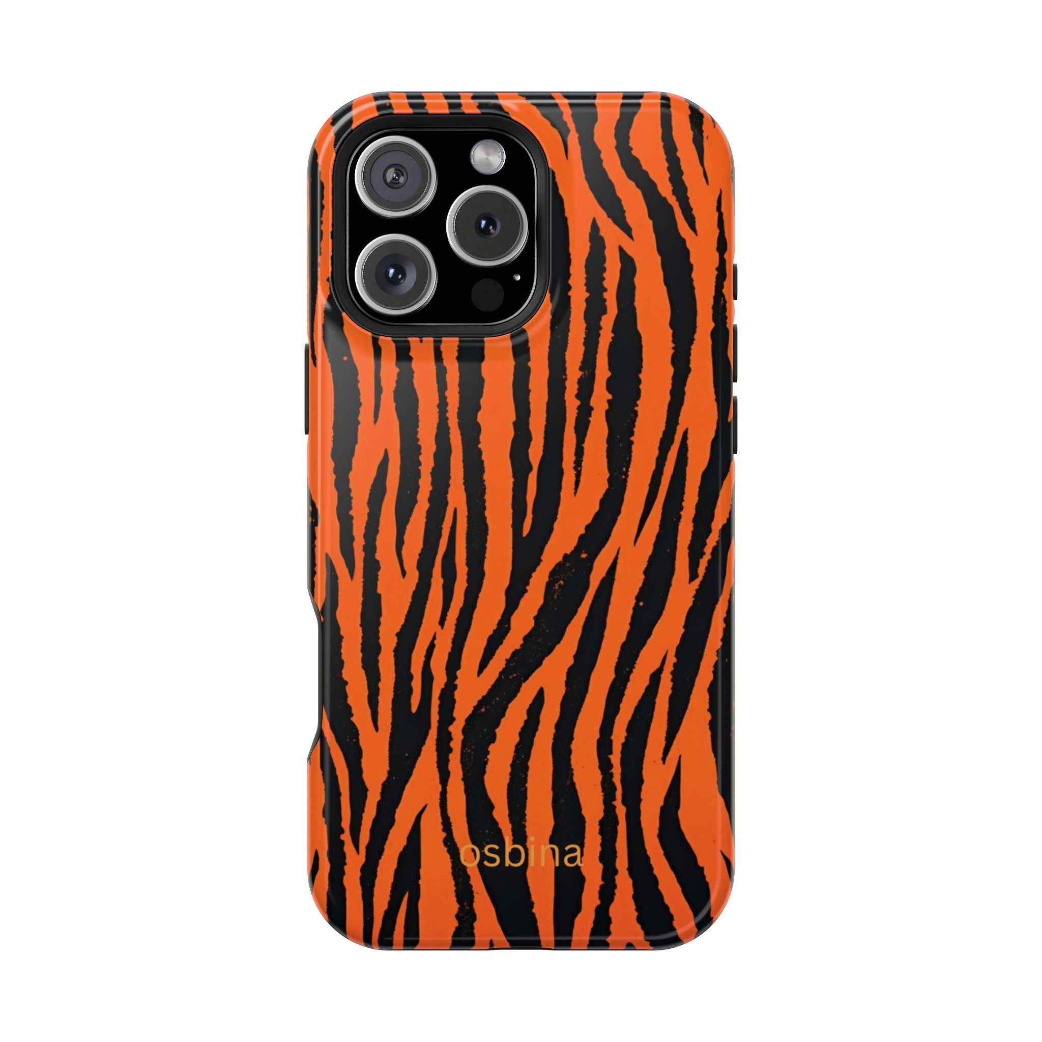osbina | Tiger, But Make It Chic — The Bengal Stripe Case in Orange + Black | The Season Collective
