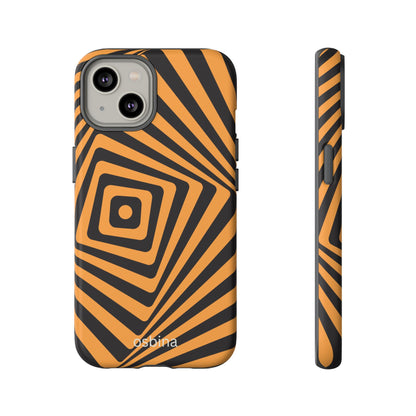 osbina | Step Into the Zone — The Orange + Black Spiral Case | The Season Collective