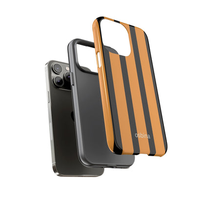 osbina | The Statement Stripe Case in Black + Orange | The Season Collective