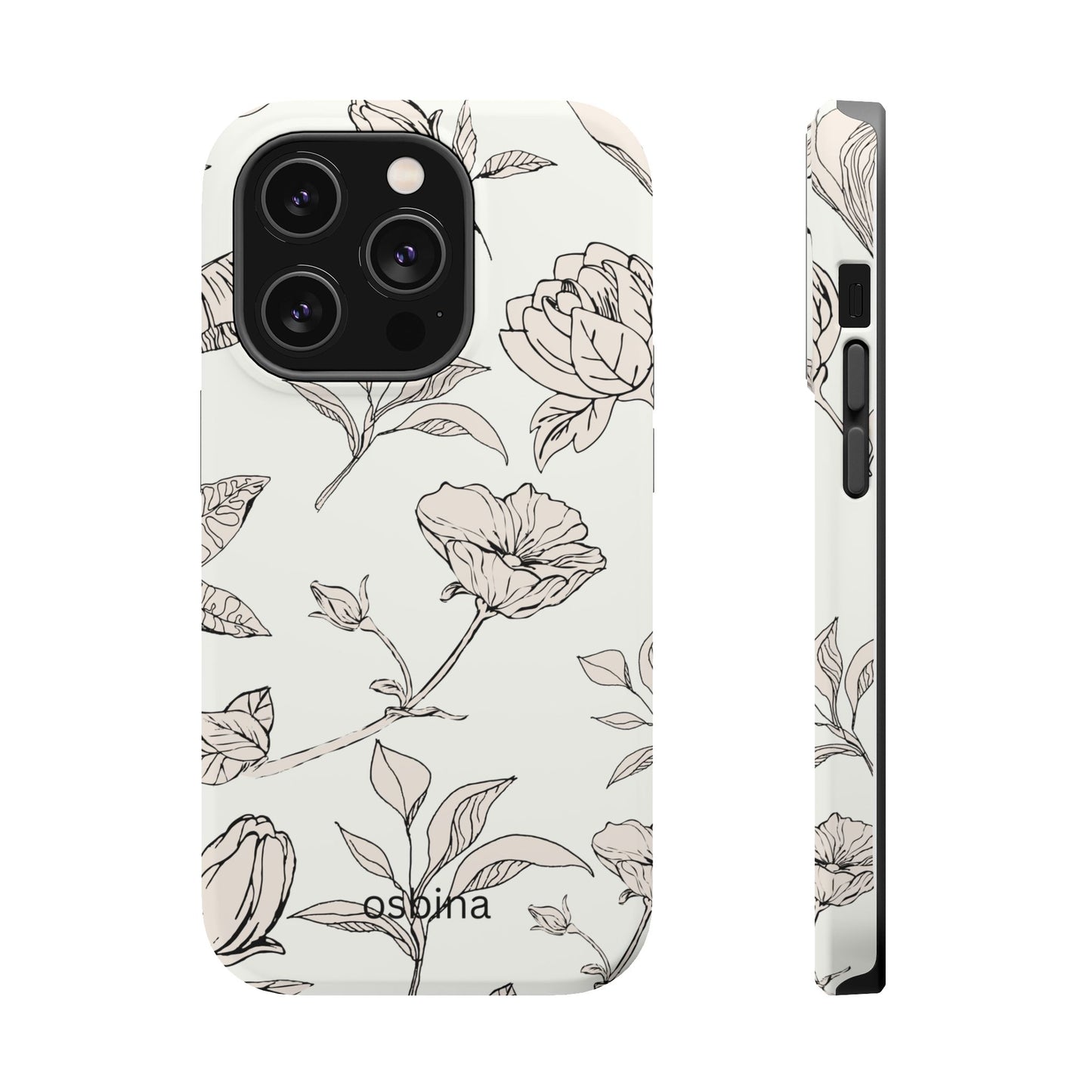osbina | MagSafe compatible for iPhone | Silhouette Bloom Phone Case | Modern Muse Collection