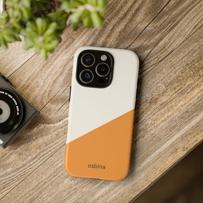 osbina | Divide & Conquer — The Orange + White Split Diagonal Case | The Season Collective