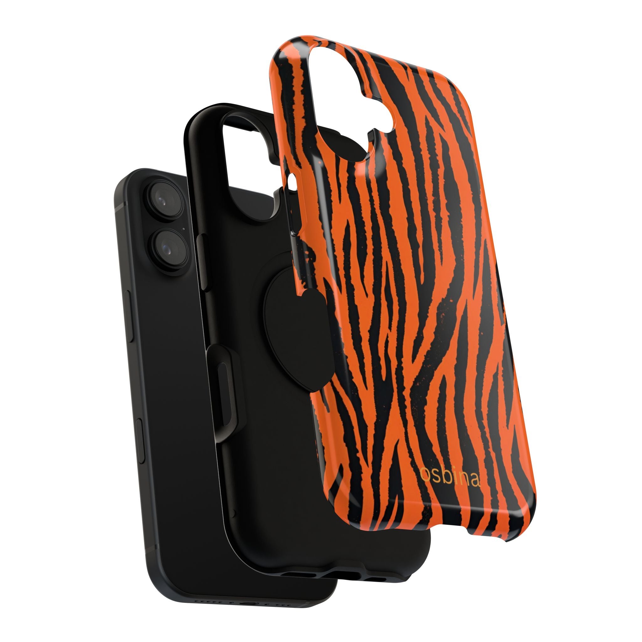 osbina | Tiger, But Make It Chic — The Bengal Stripe Case in Orange + Black | The Season Collective