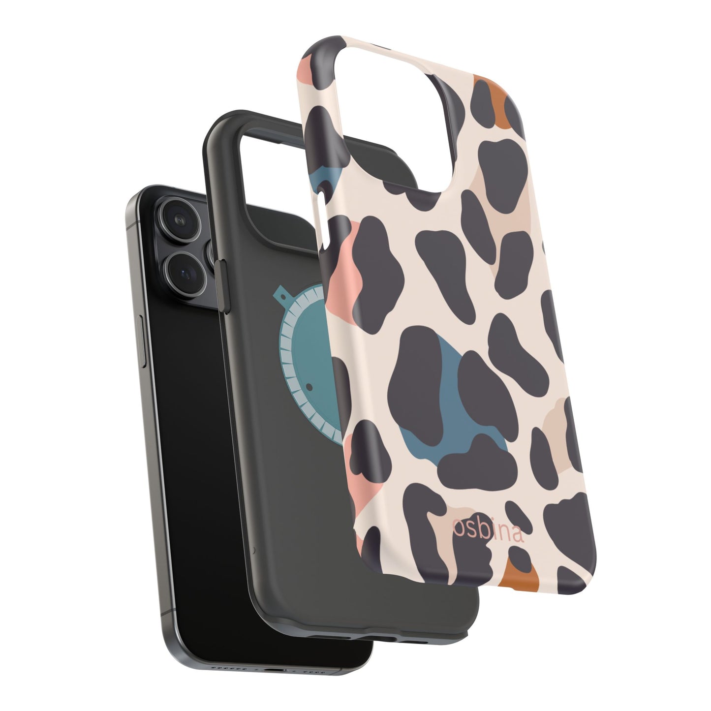 osbina | MagSafe compatible for iPhone | Leopard Luxe Color Pop Leopard Print Phone Case | Modern Muse Collection