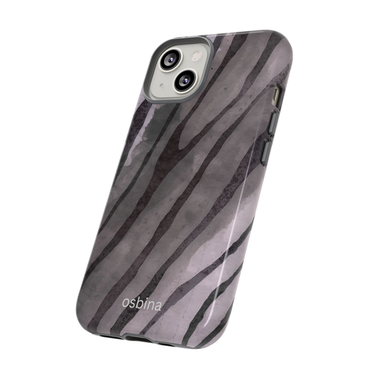 osbina | Stripes on Point — The Muted Gray + Black Tiger Case | The Season Collective