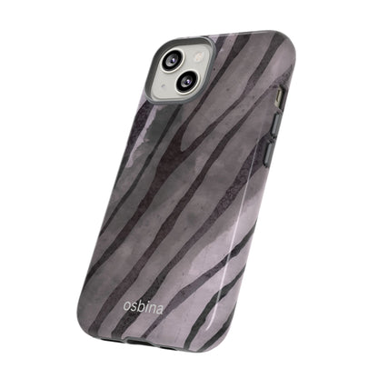 osbina | Stripes on Point — The Muted Gray + Black Tiger Case | The Season Collective