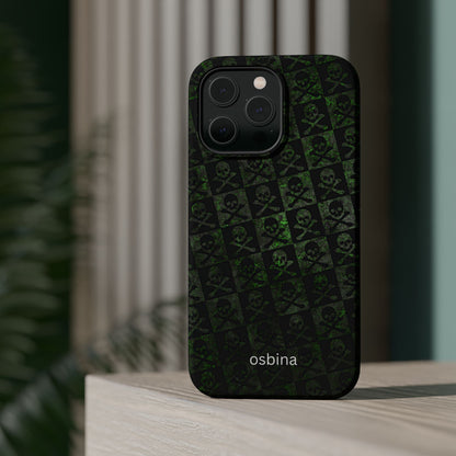 osbina | MagSafe compatible for iPhone | Skull & Crossbones Phone Case | Season Collective Collection