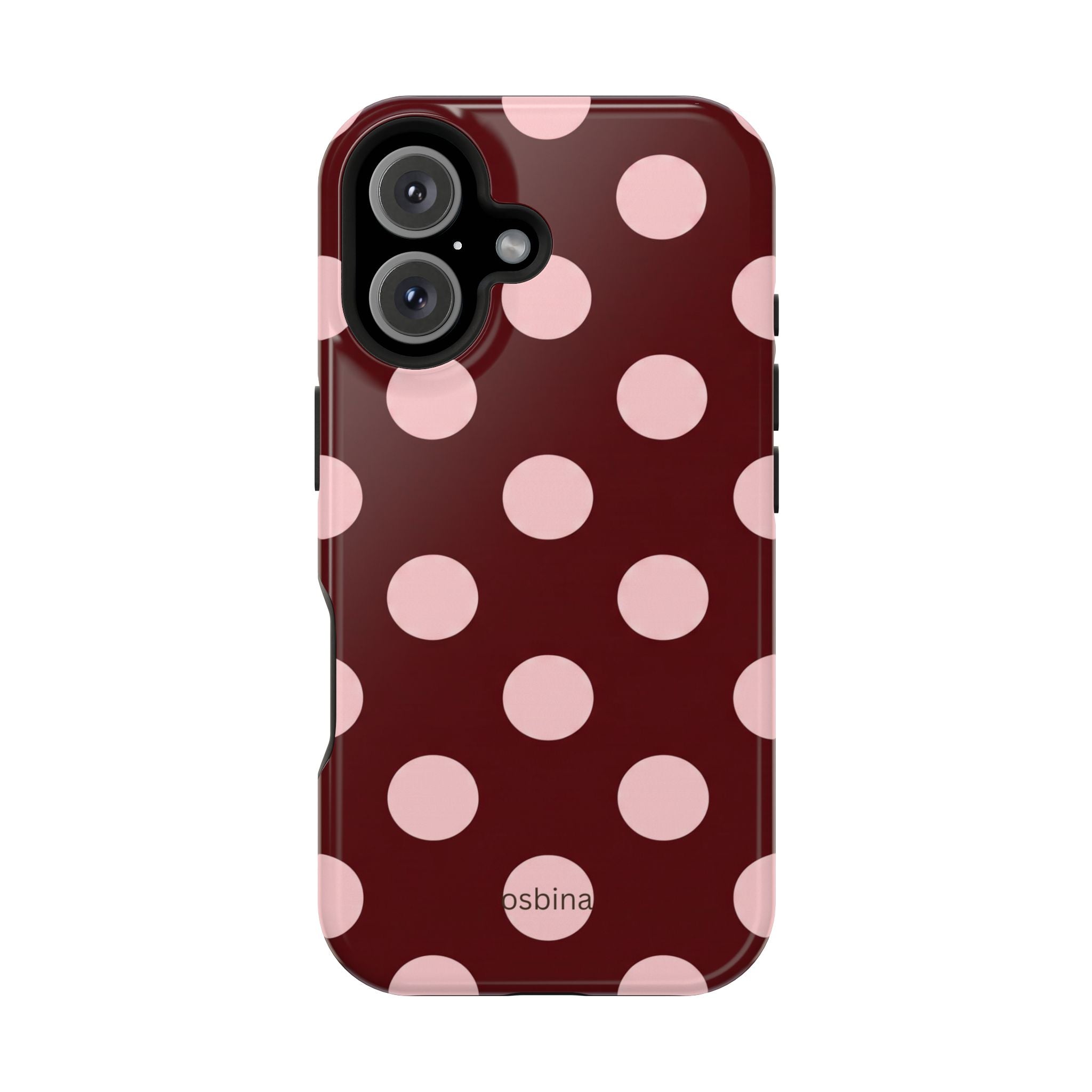 osbina | MagSafe | Oxblood Dot Designer Case