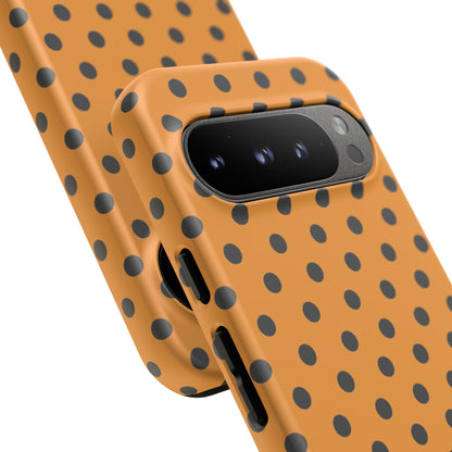 osbina | Spot On Chic — The Orange + Black Polka Dot Case | The Season Collective
