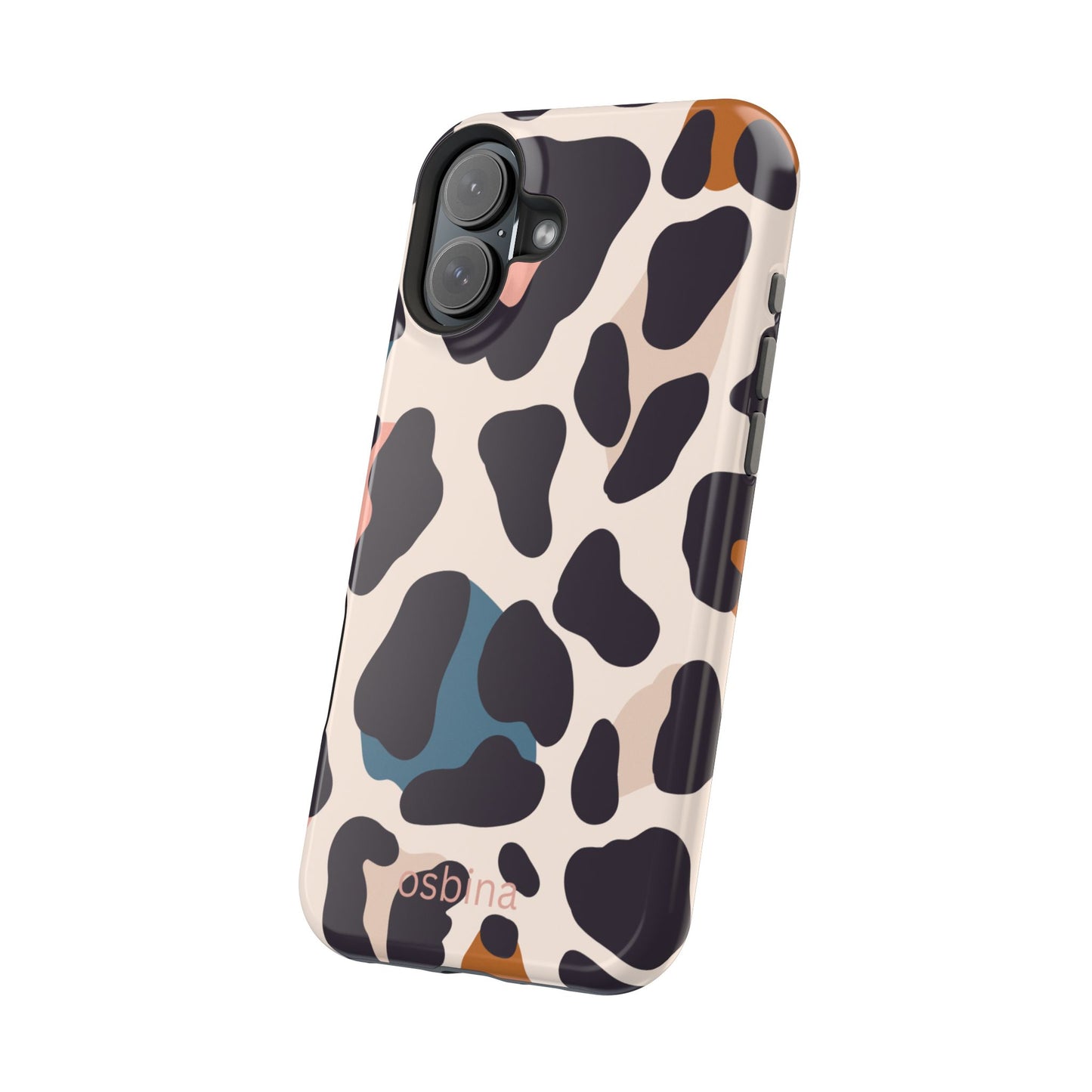 osbina | MagSafe compatible for iPhone | Leopard Luxe Color Pop Leopard Print Phone Case | Modern Muse Collection
