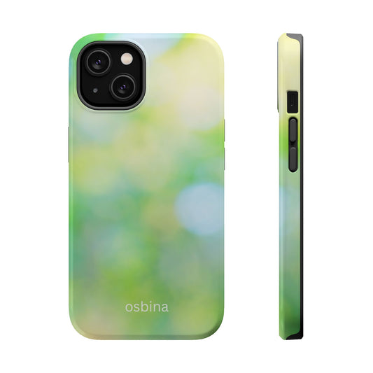 osbina | MagSafe compatible for iPhone | The Veridian Orbs Phone Case | Color Edit Collection