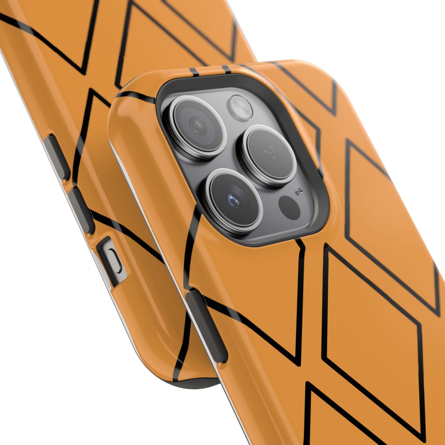 osbina | MagSafe Compatible for iPhone | Diamonds Are Your Phone’s Best Friend — The Orange + Black Diamond Case | The Season Collective