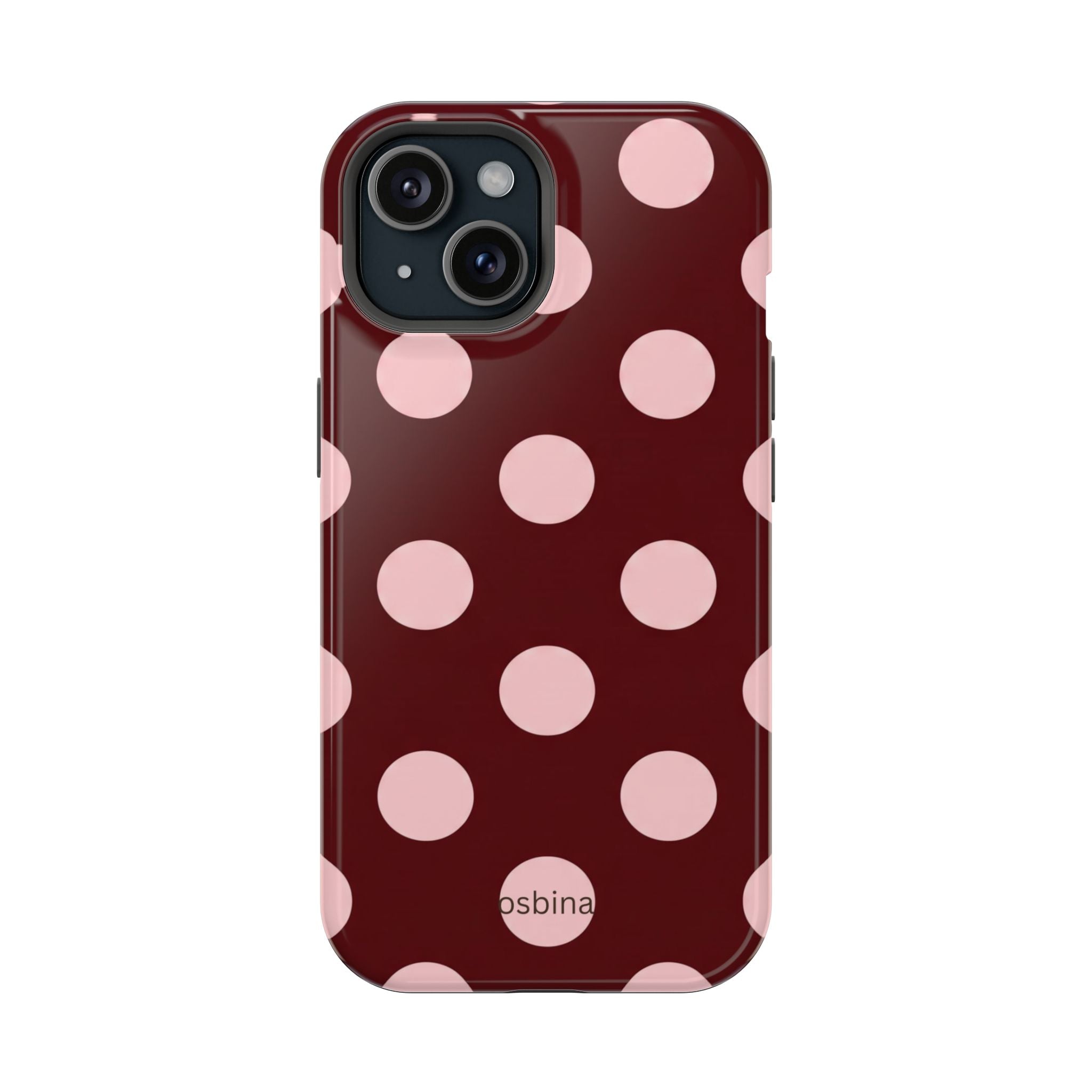 osbina | Oxblood Dot Designer Case
