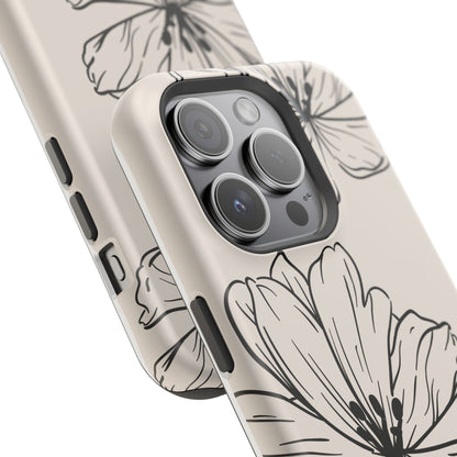 osbina | MagSafe compatible for iPhone | Poppy Whisper Phone Case | Modern Muse Collection