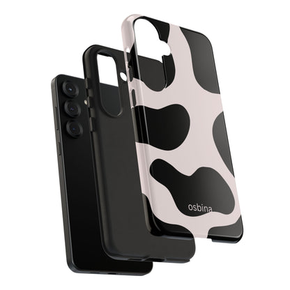 osbina | Prairie Chic Pink & Black Cow Print Phone Case | Modern Muse Collection