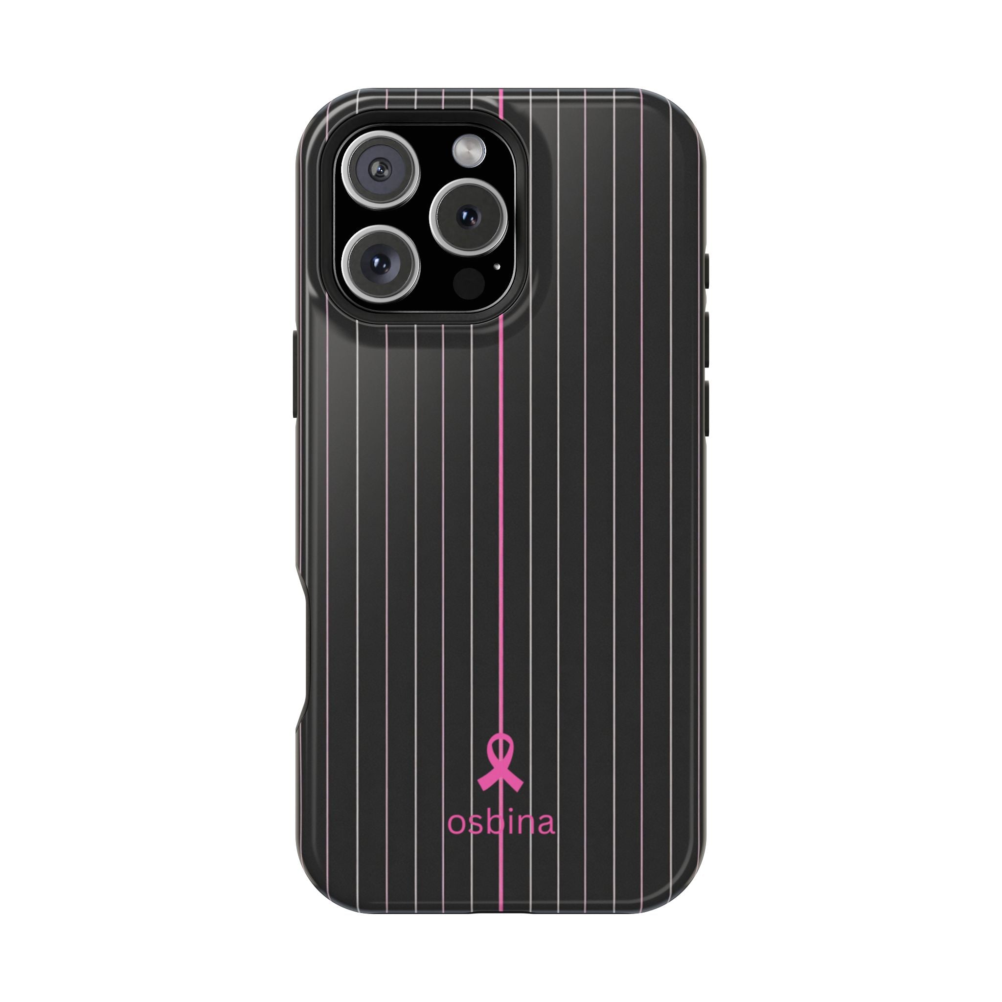 YAYOU MagSafe for iPhone | The Pink Pinstripe Designer Case | osbina