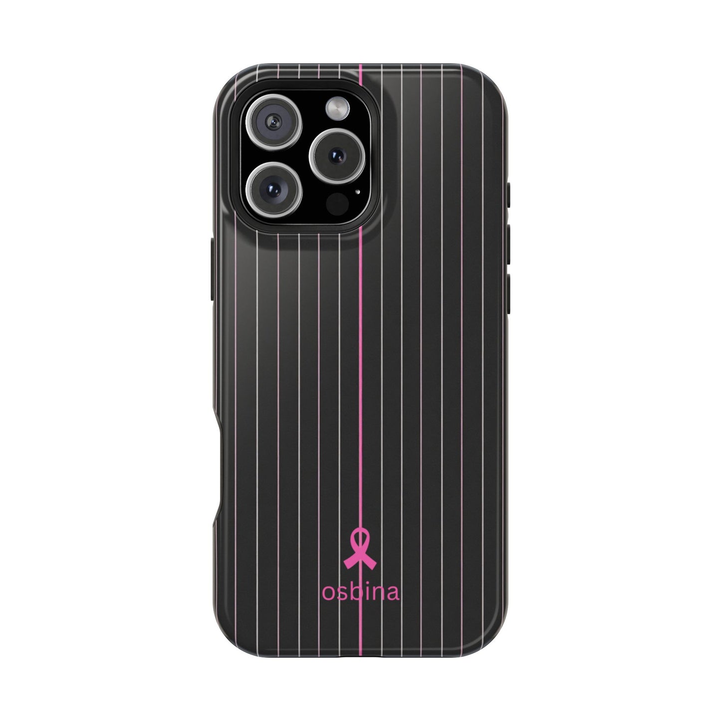 YAYOU MagSafe for iPhone | The Pink Pinstripe Designer Case | osbina