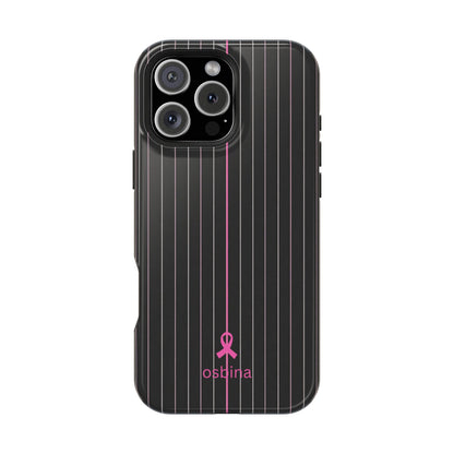 YAYOU MagSafe for iPhone | The Pink Pinstripe Designer Case | osbina