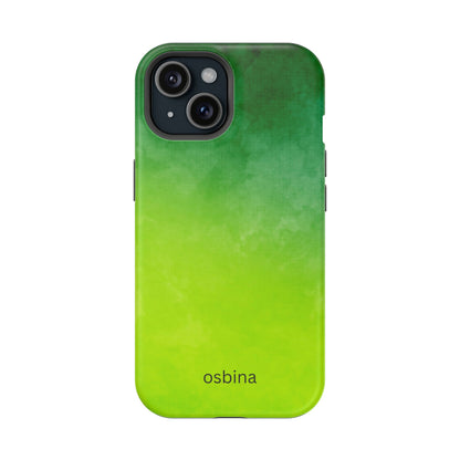 osbina | MagSafe compatible for iPhone | The Verde Glow Phone Case | Color Edit Collection