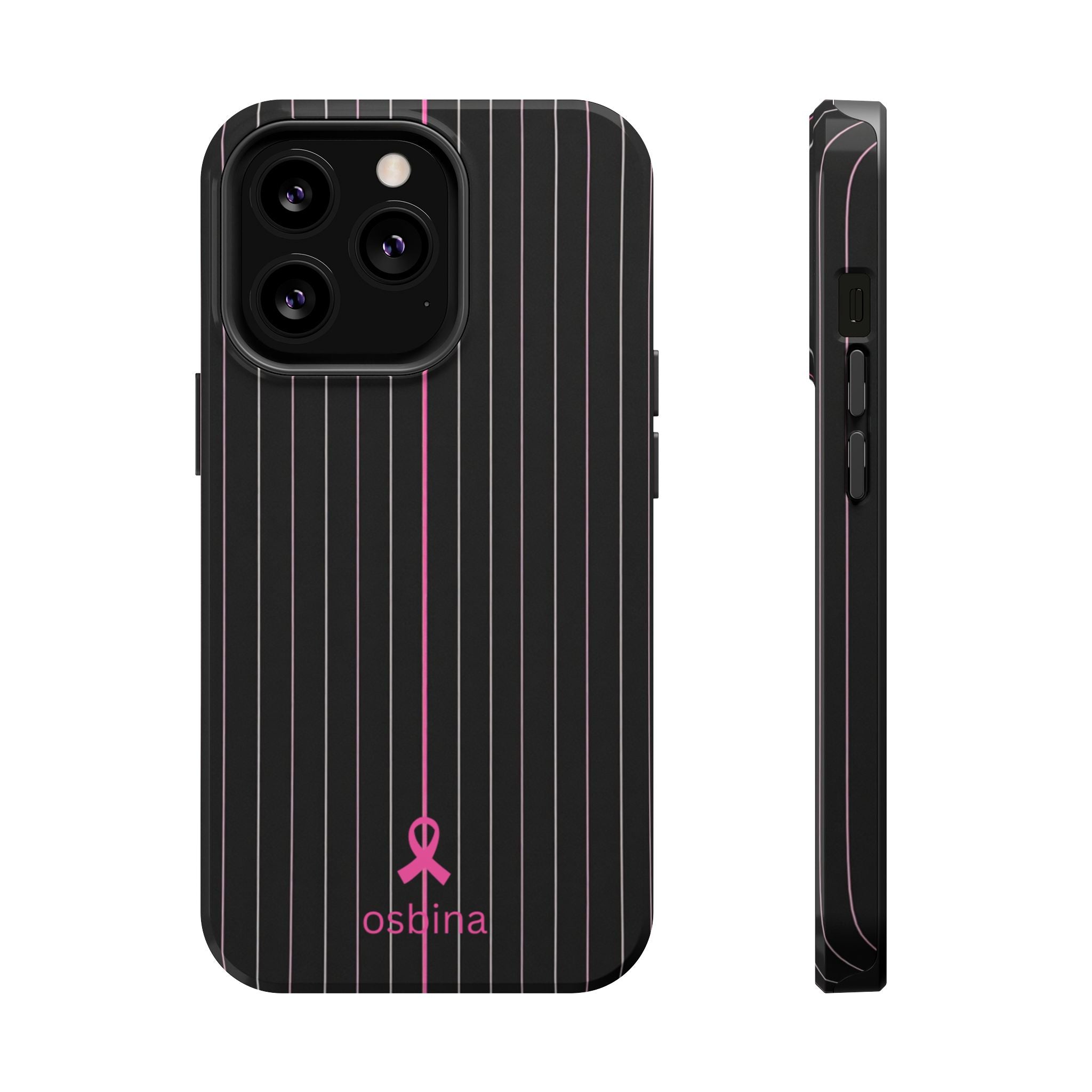 YAYOU The Pink Pinstripe Designer Case | osbina