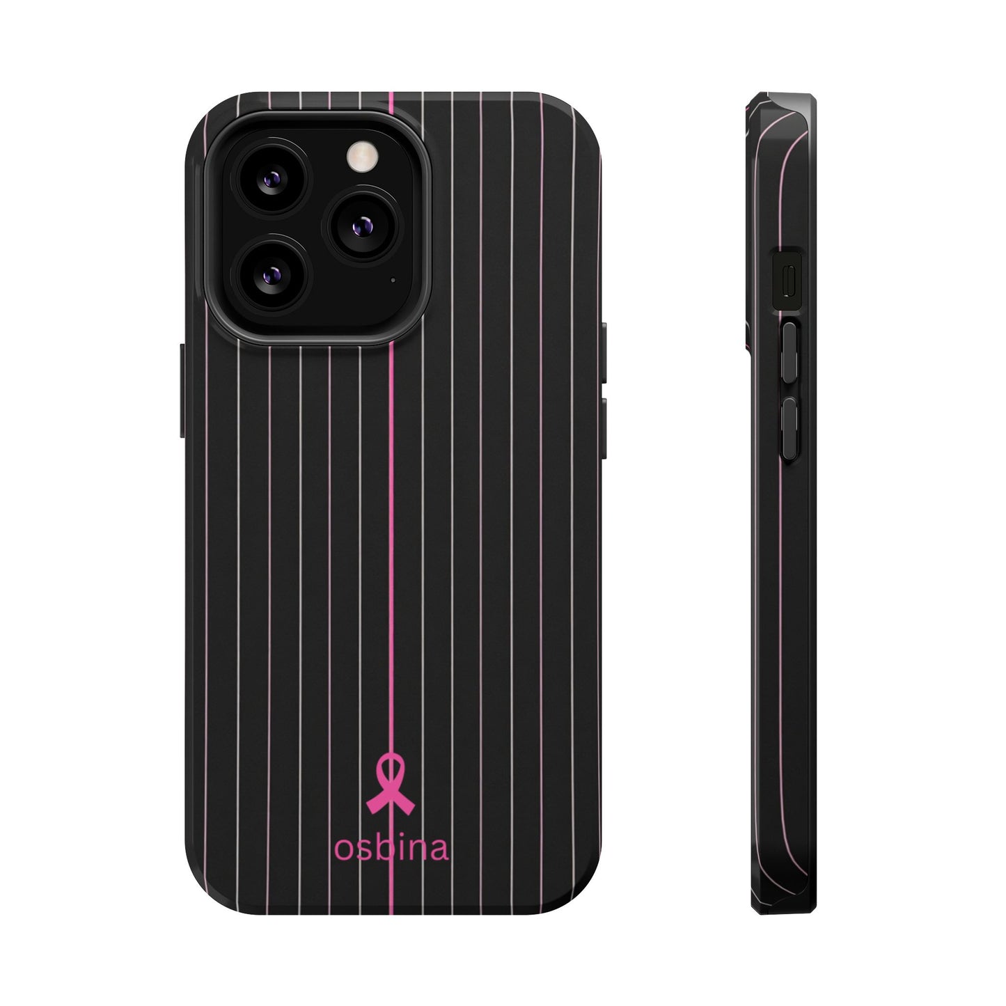 YAYOU The Pink Pinstripe Designer Case | osbina