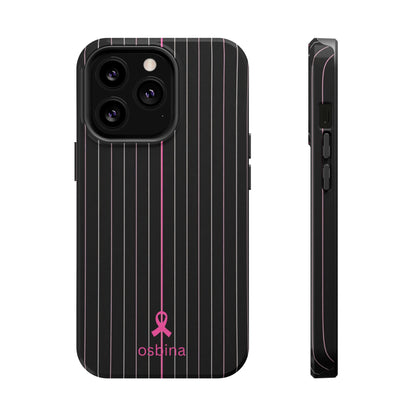 YAYOU The Pink Pinstripe Designer Case | osbina