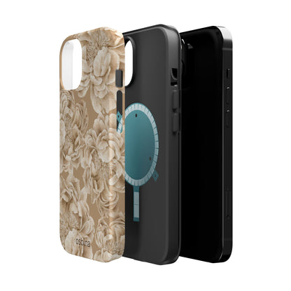 osbina | MagSafe for iPhone | Peony Latte Designer Case