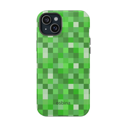 osbina | MagSafe compatible for iPhone | Mosaic Viridis Phone Case | Color Edit Collection