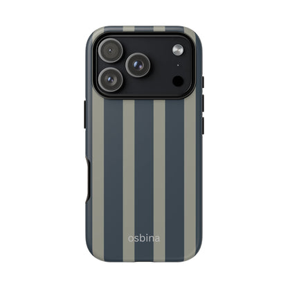 osbina | Grayhaven Navy & Gray Sophisticated Phone Case | Modern Muse Collection