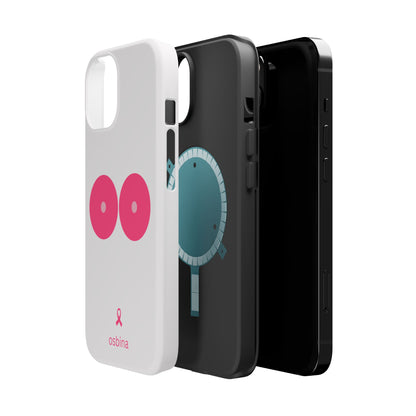 osbina |  MagSafe compatible for iPhone | Limited Edition The Check Your Tatas Case in Light Pink + Soft Pink + Hot Pink | The Pink October Collection | Inspired By