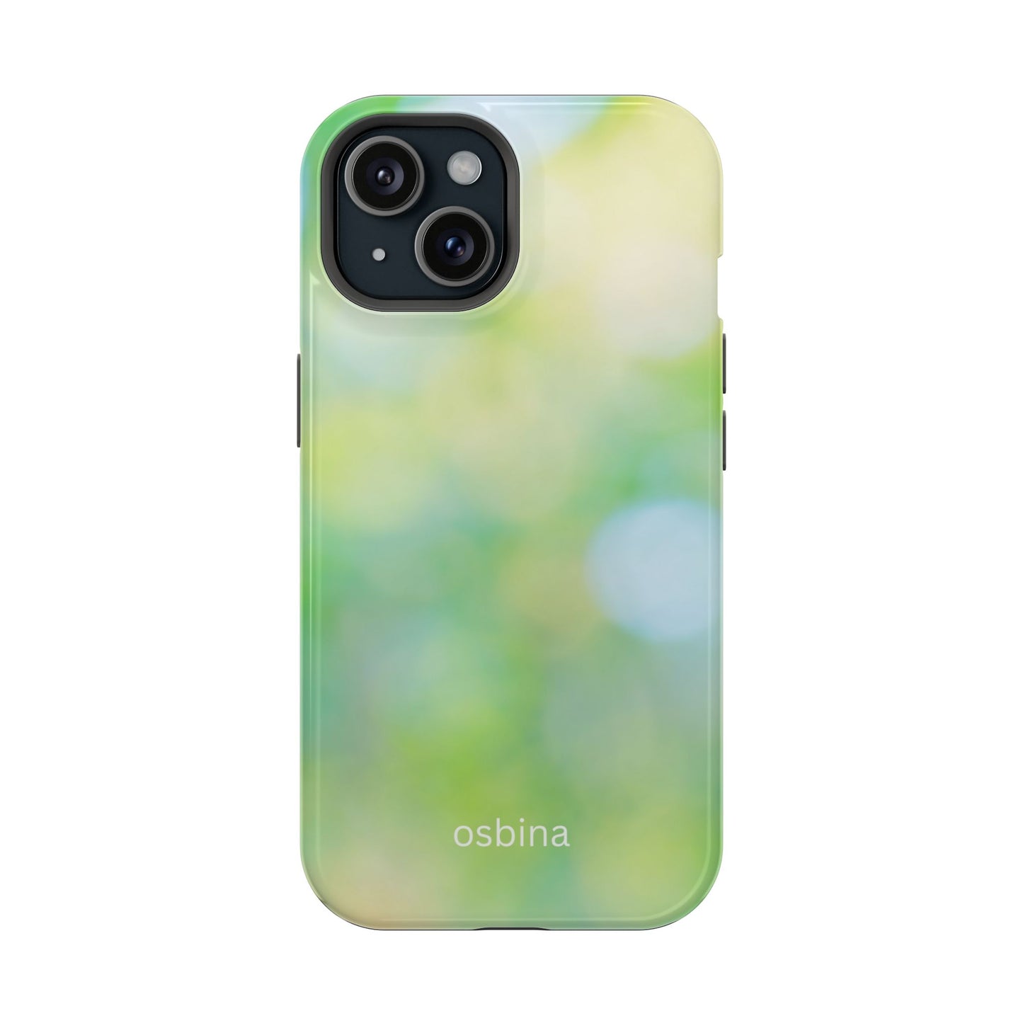 osbina | MagSafe compatible for iPhone | The Veridian Orbs Phone Case | Color Edit Collection