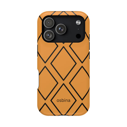 osbina | MagSafe Compatible for iPhone | Diamonds Are Your Phone’s Best Friend — The Orange + Black Diamond Case | The Season Collective