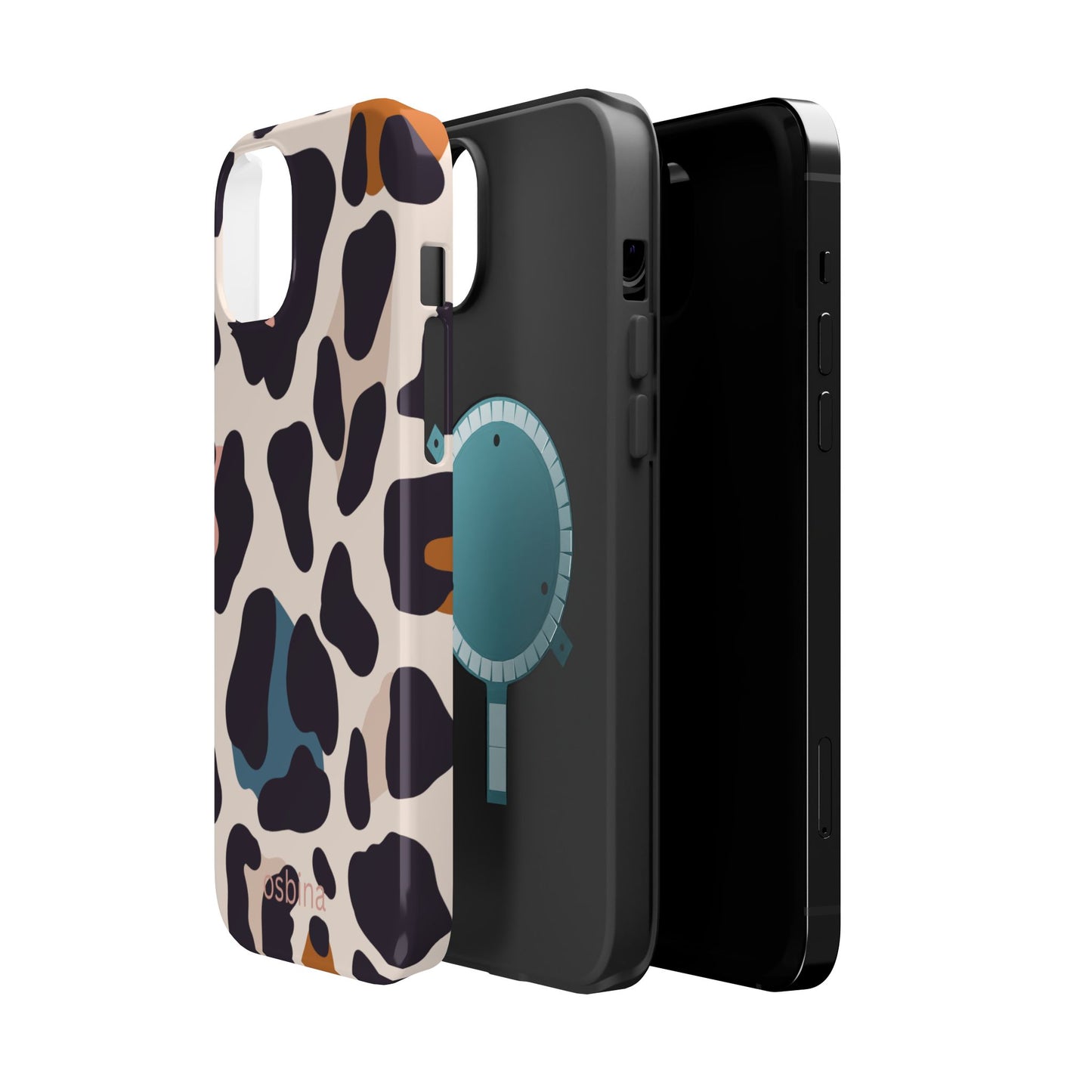 osbina | MagSafe compatible for iPhone | Leopard Luxe Color Pop Leopard Print Phone Case | Modern Muse Collection