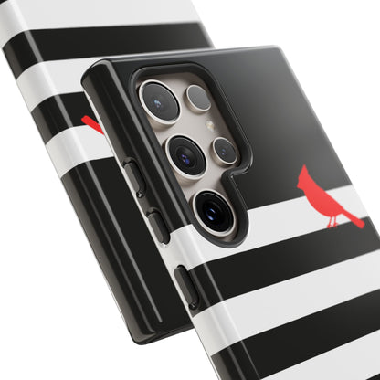osbina | Redbird Edition Thinking of You Phone Case Black & White Stripe | Inspired By Collection
